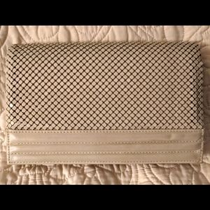 Vintage Whiting and Davis Ivory Mesh Clutch